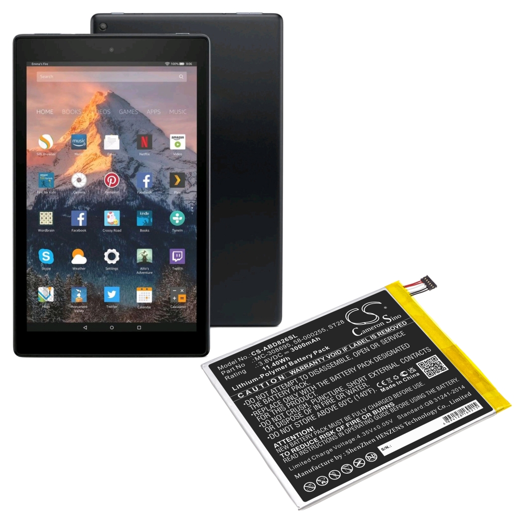 Tabletin akku Amazon CS-ABD826SL