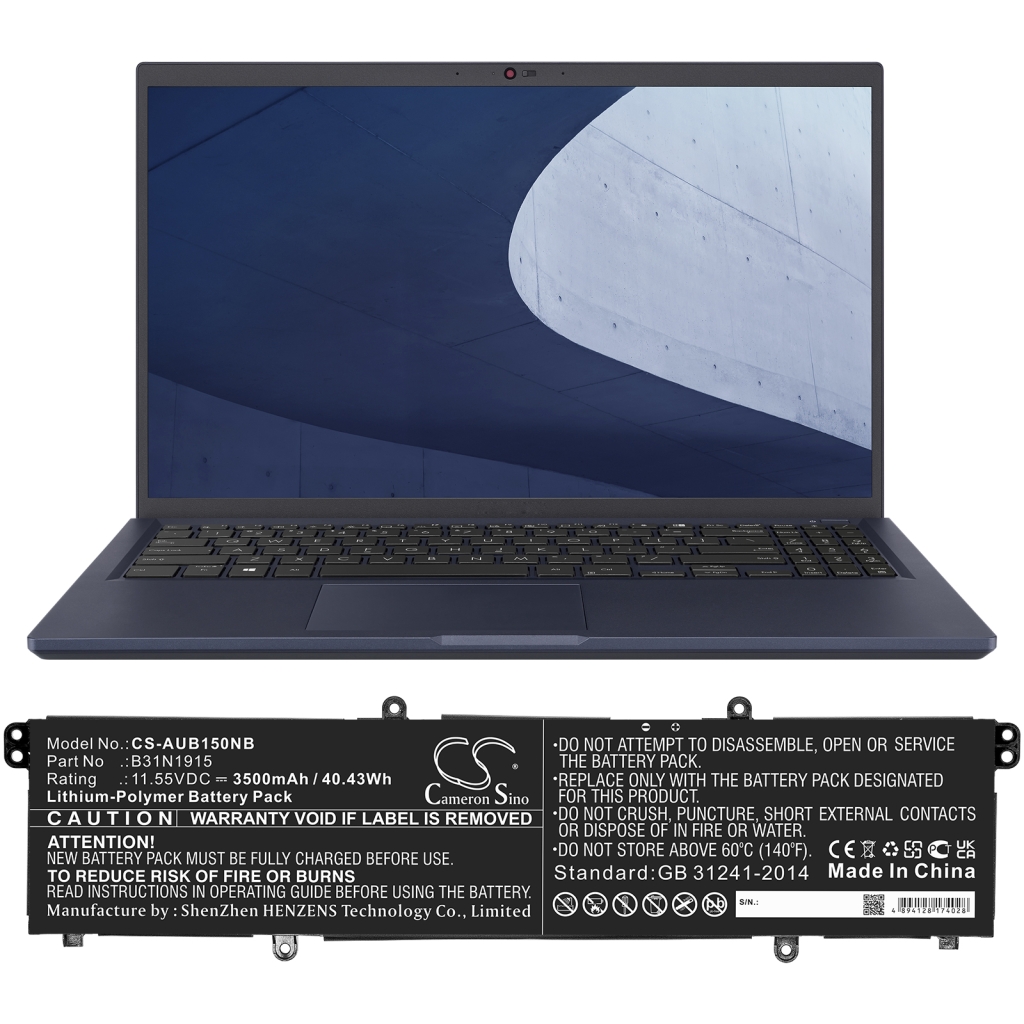 Asus Expertbook B1 B1500 B1500cea-xs74