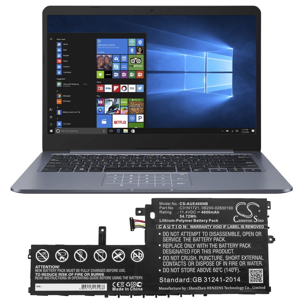 Asus E406MA-0151BN4100