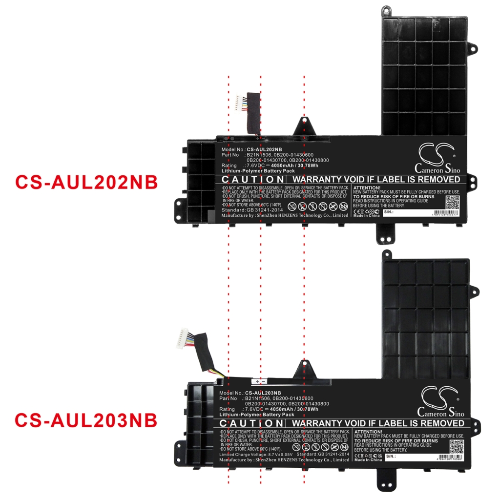 Kannettavan tietokoneen akku Asus CS-AUL202NB