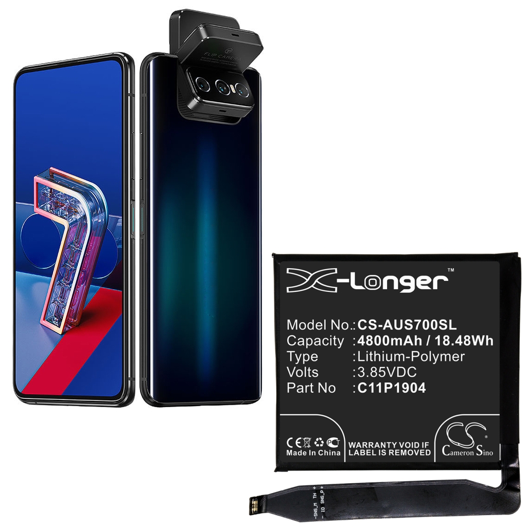 Matkapuhelimen akku Asus ZenFone 7 (CS-AUS700SL)