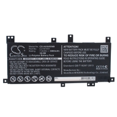 Yhteensopiva akun vaihto Asus  C21N1409, 0B200-01040100, 0B200-01320500, 0B200-01320000, C21N1401...