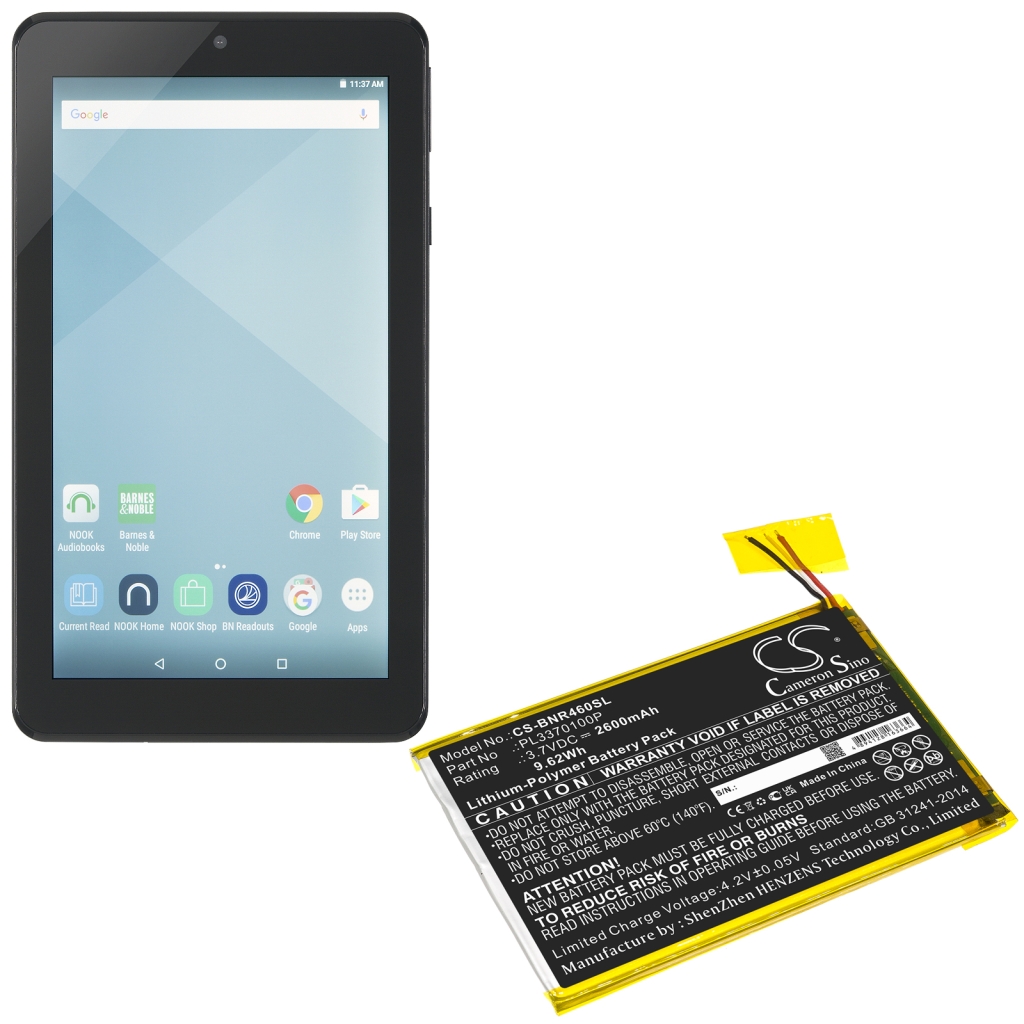 Tabletin akku Barnes & noble CS-BNR460SL