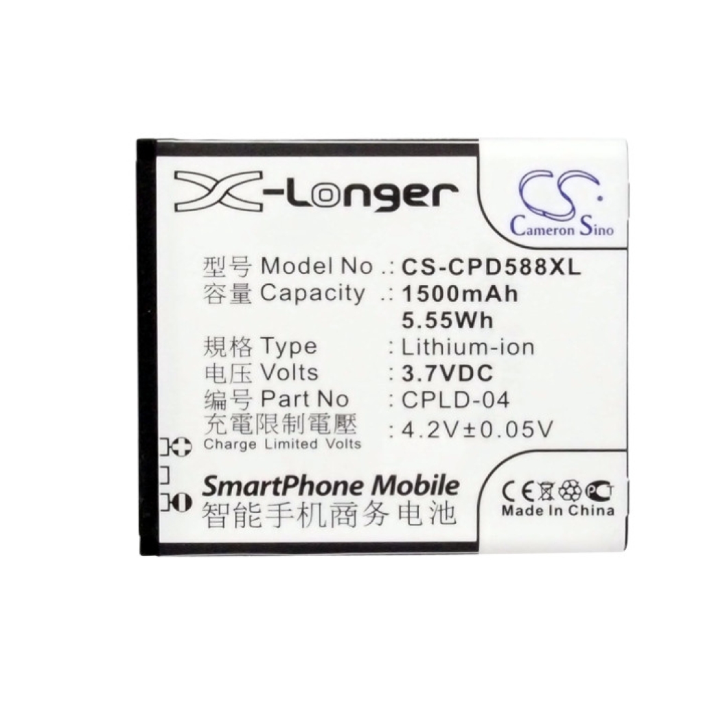 Matkapuhelimen akku Coolpad CS-CPD588XL