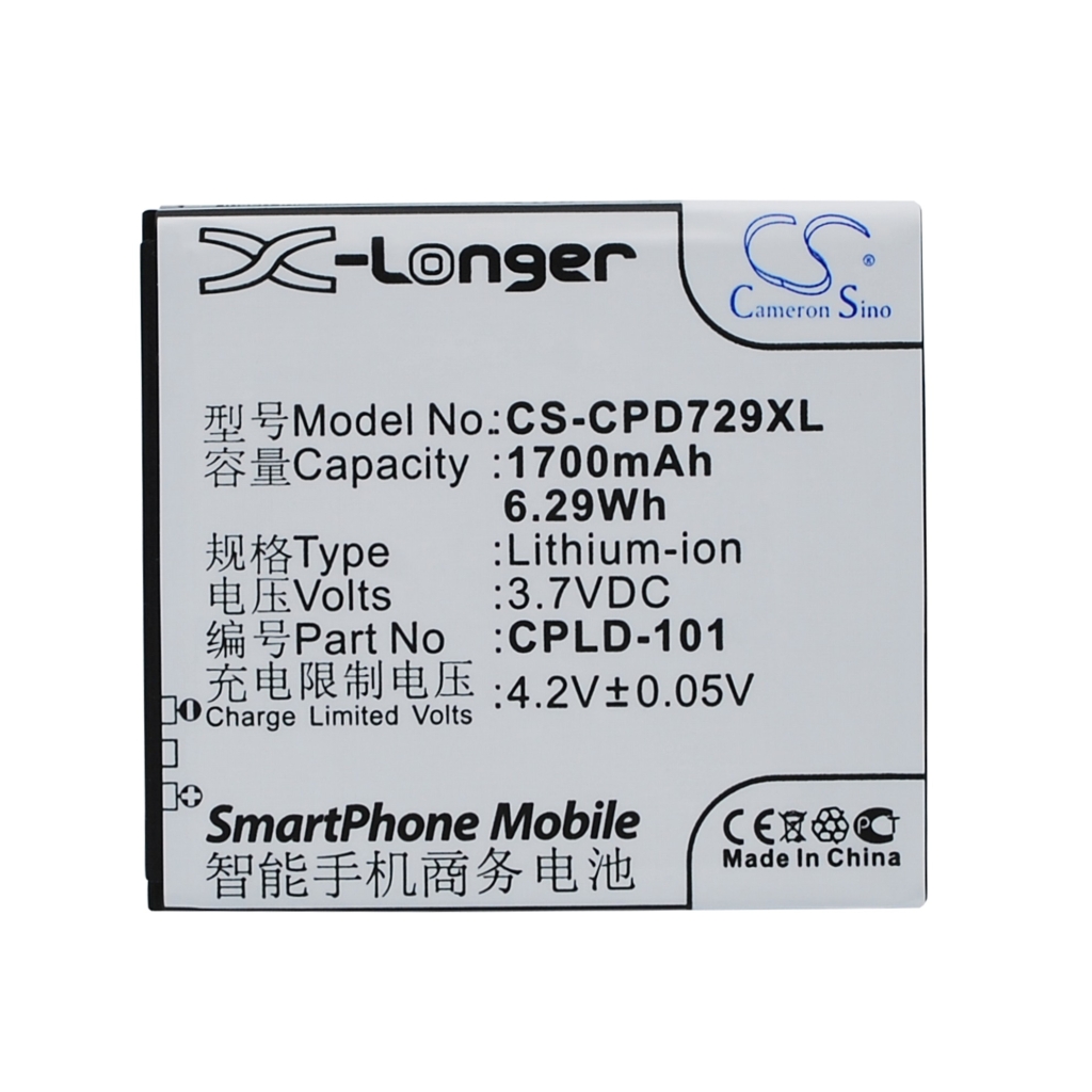 Matkapuhelimen akku Coolpad CS-CPD729XL