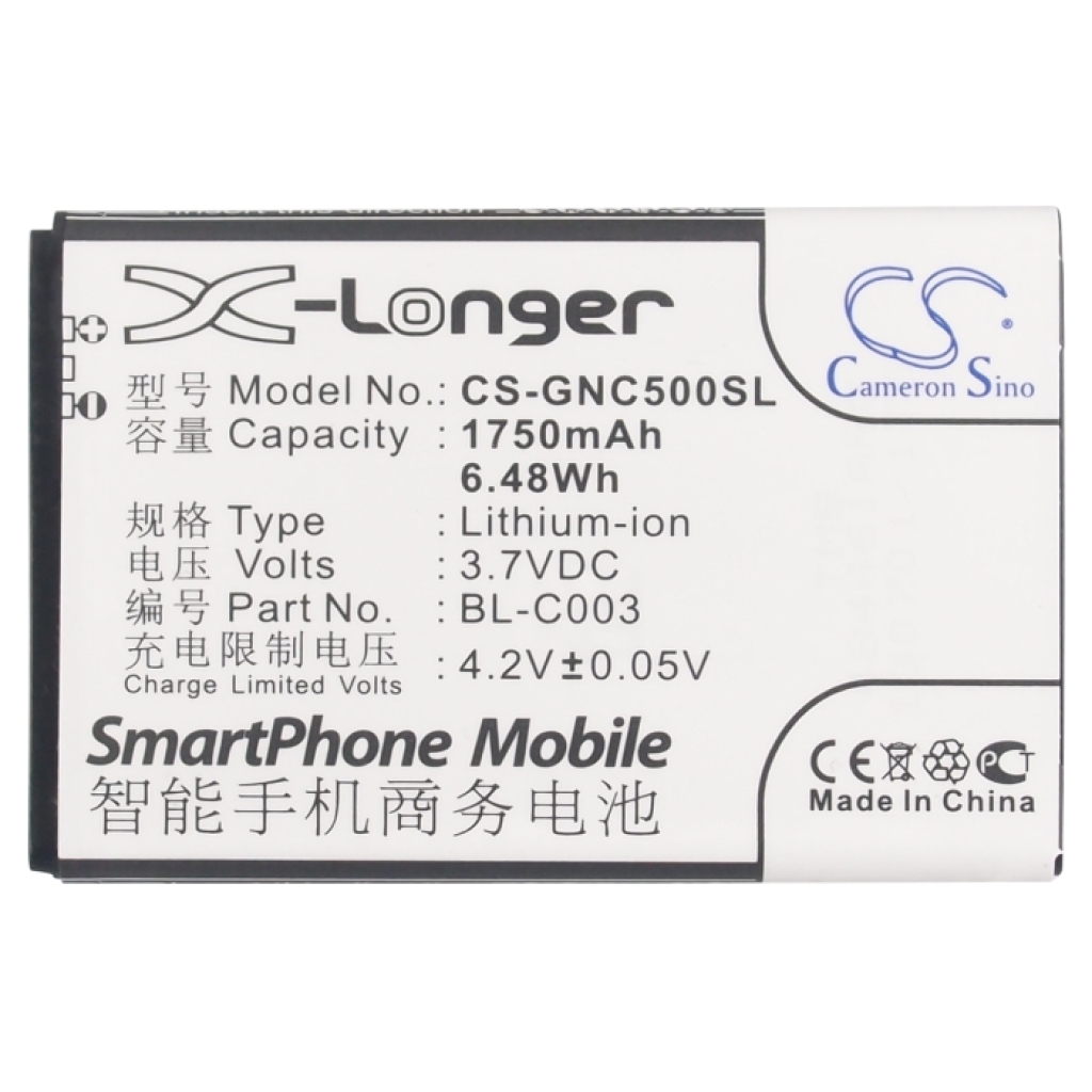 Matkapuhelimen akku GIONEE CS-GNC500SL