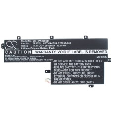 Yhteensopiva akun vaihto HP  723997-001, TR03XL, 723922-2B1, HSTNN-IB5G, 723922-171...