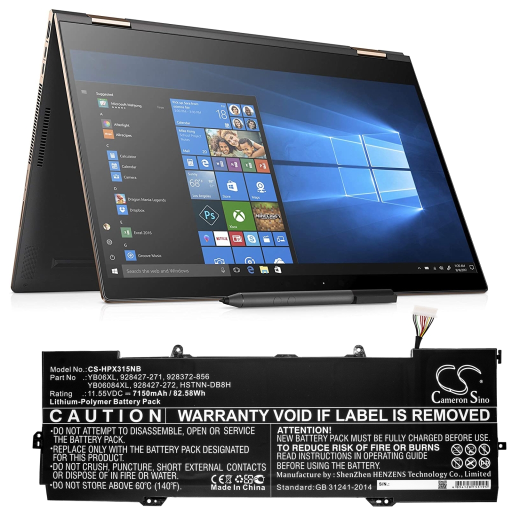 HP Spectre X360 15-CH001NO