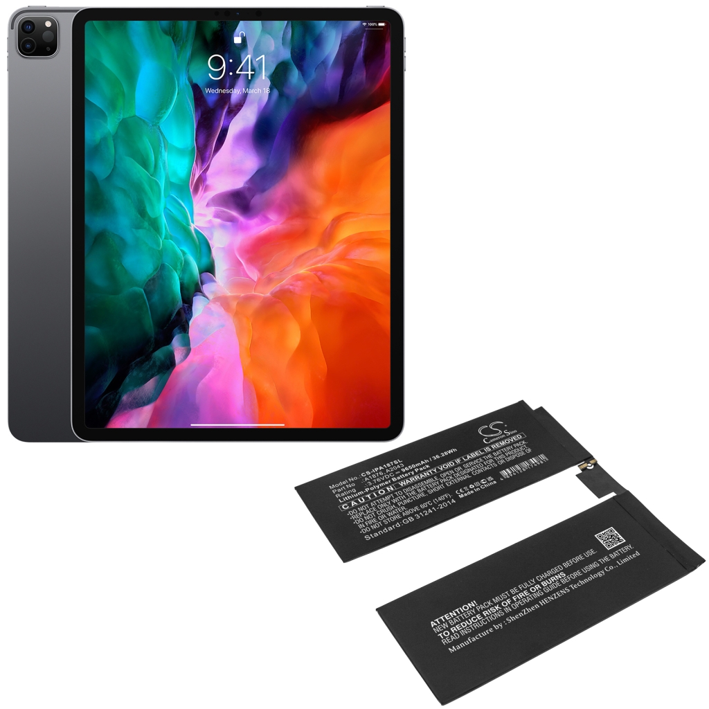 Tabletin akku Apple iPad Pro 12.9 2018 3rd Gen (CS-IPA187SL)