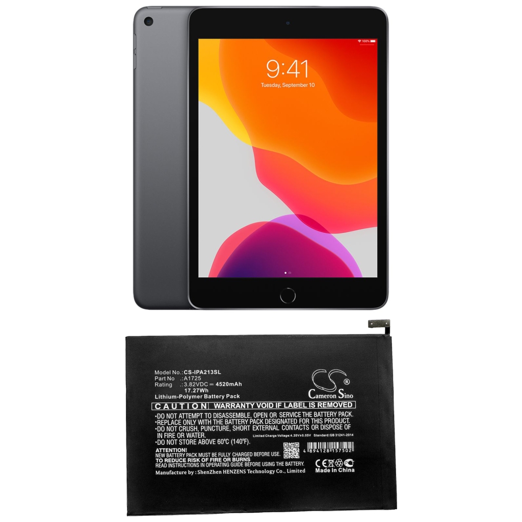 Tabletin akku Apple MUQX2LL/A (CS-IPA213SL)