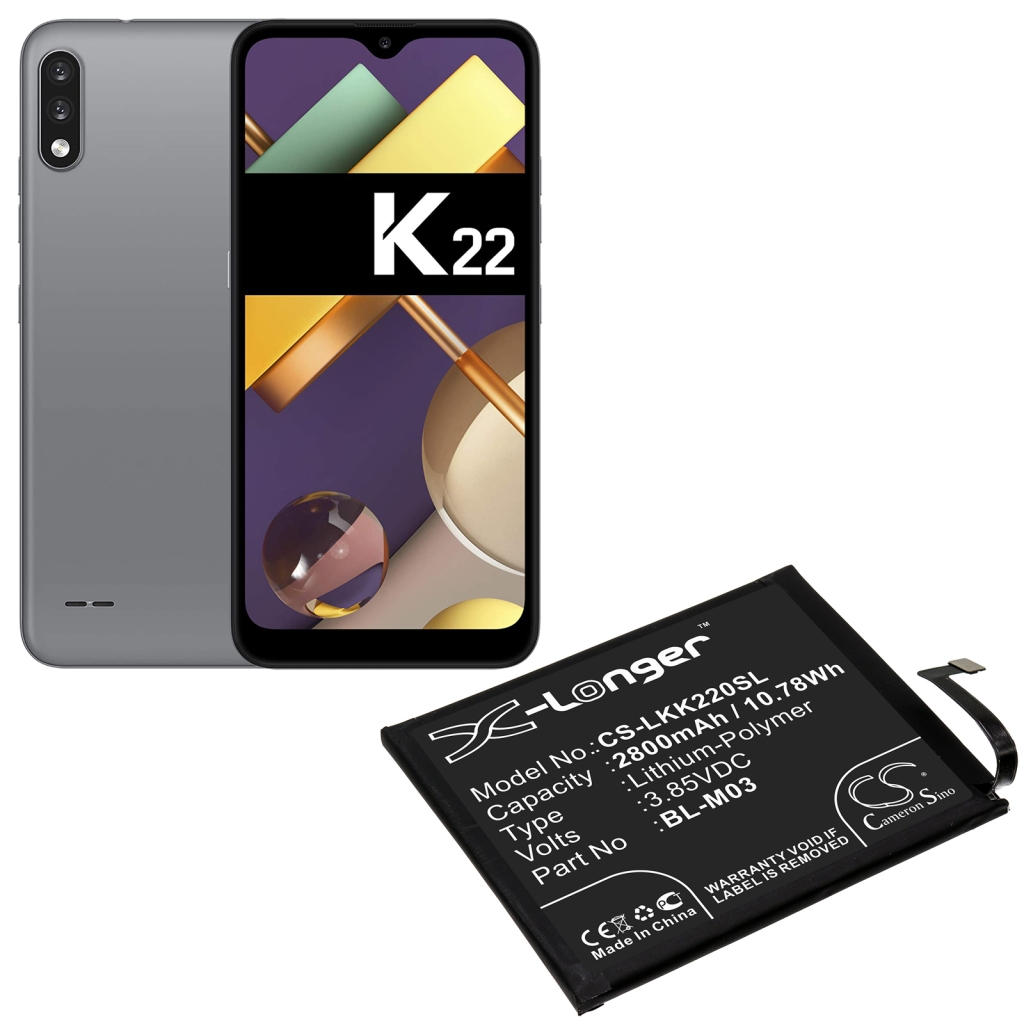 Matkapuhelimen akku LG K22  2020 (CS-LKK220SL)