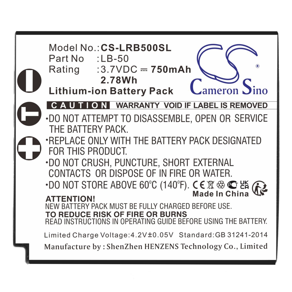 Akut Audio device batteries CS-LRB500SL