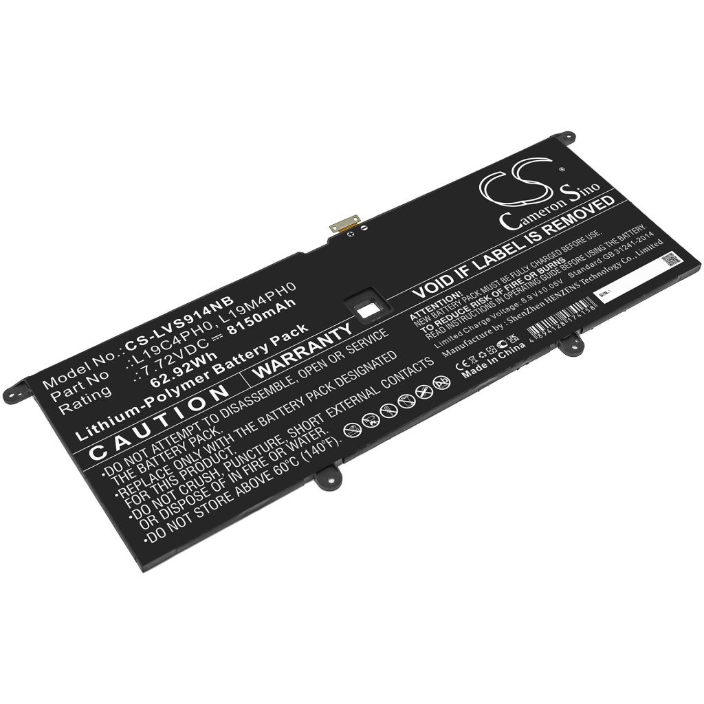 Yhteensopiva akun vaihto LENOVO L19C4PH0,L19M4PH0,SB10Y75087