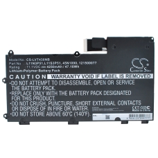 Yhteensopiva akun vaihto LENOVO  ASM 45N1090, 3ICP7/64/84, LC P/N 121500077, 45N1091, 121500077...