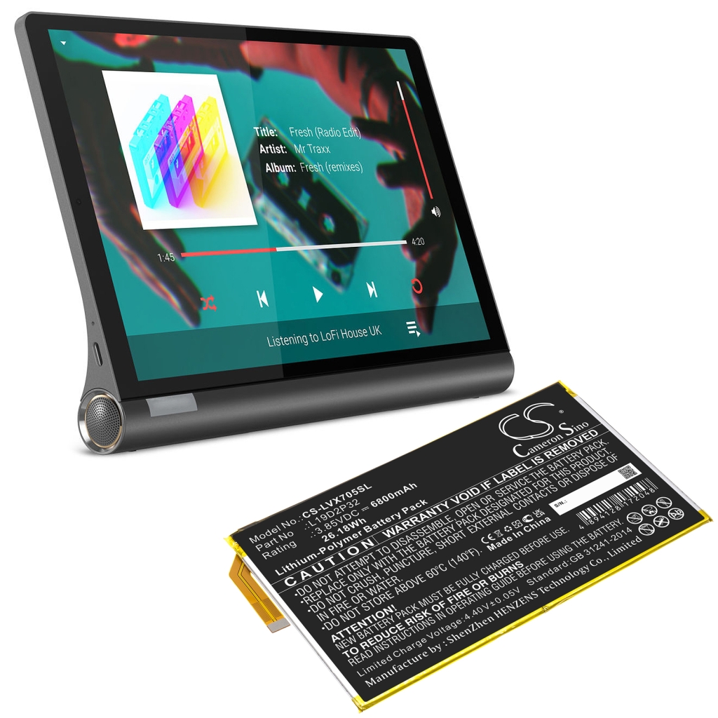 Tabletin akku Lenovo YT-X705F (CS-LVX705SL)