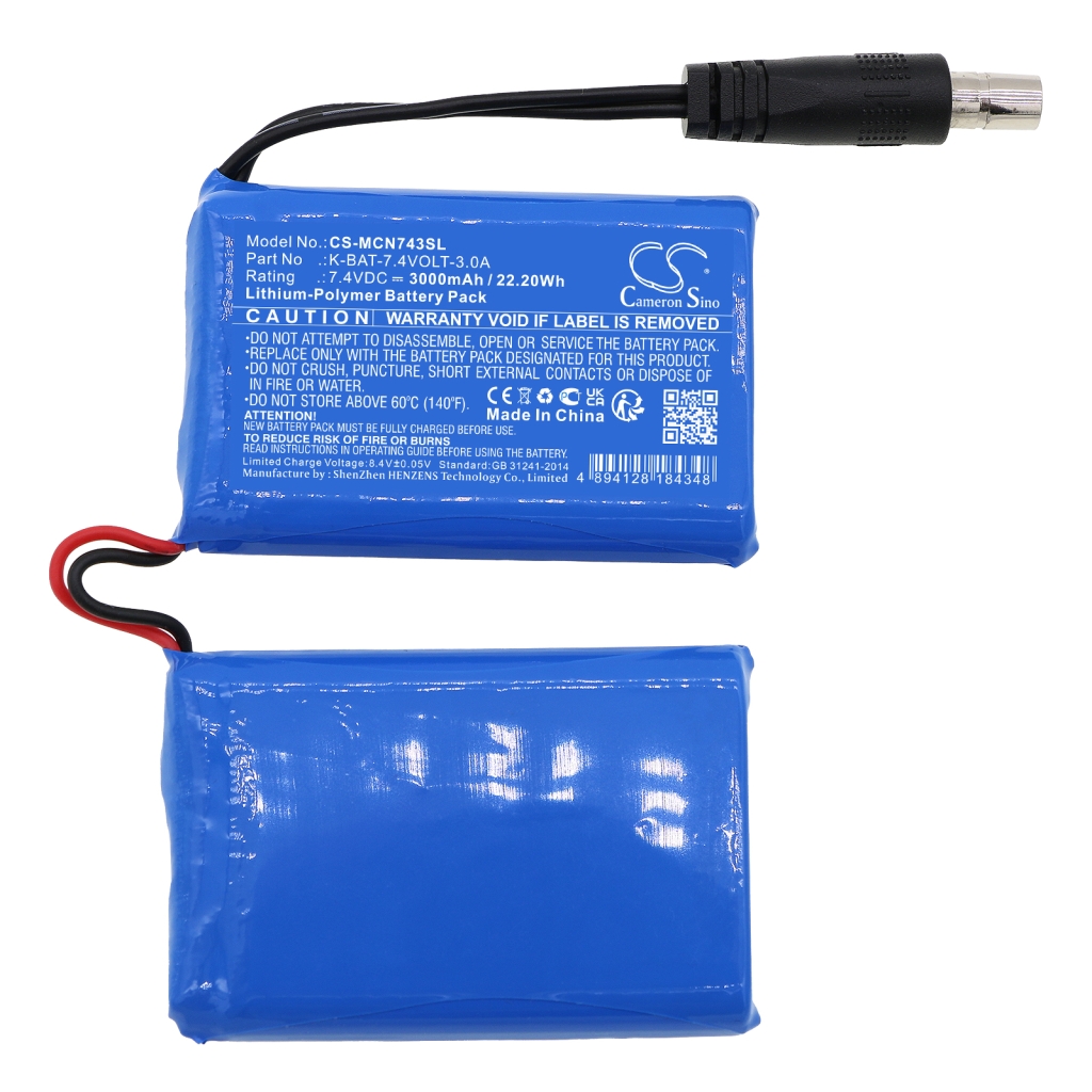 Akut Clothes battery CS-MCN743SL