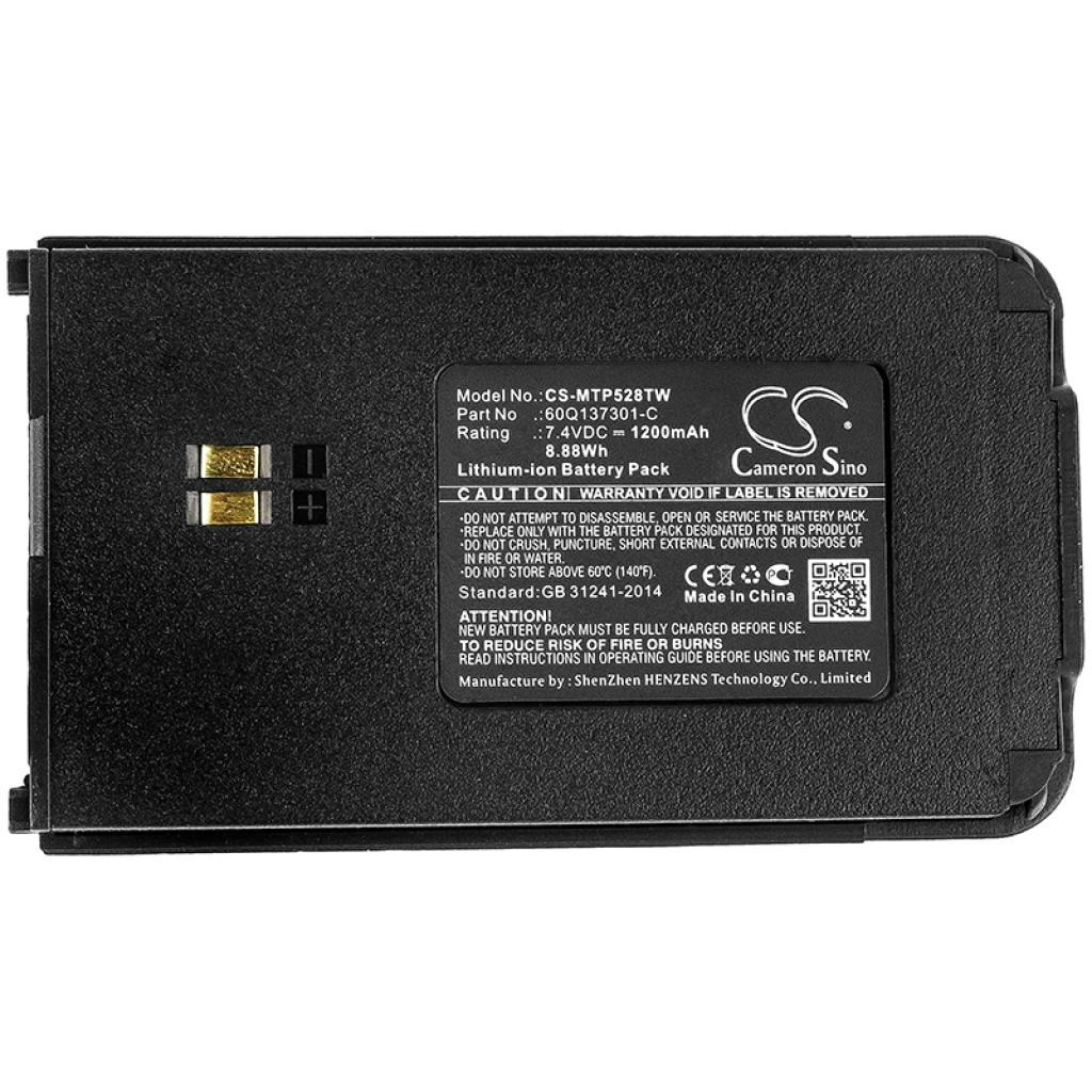 Kaksisuuntaisen radion akku Motorola SMP-528 (CS-MTP528TW)