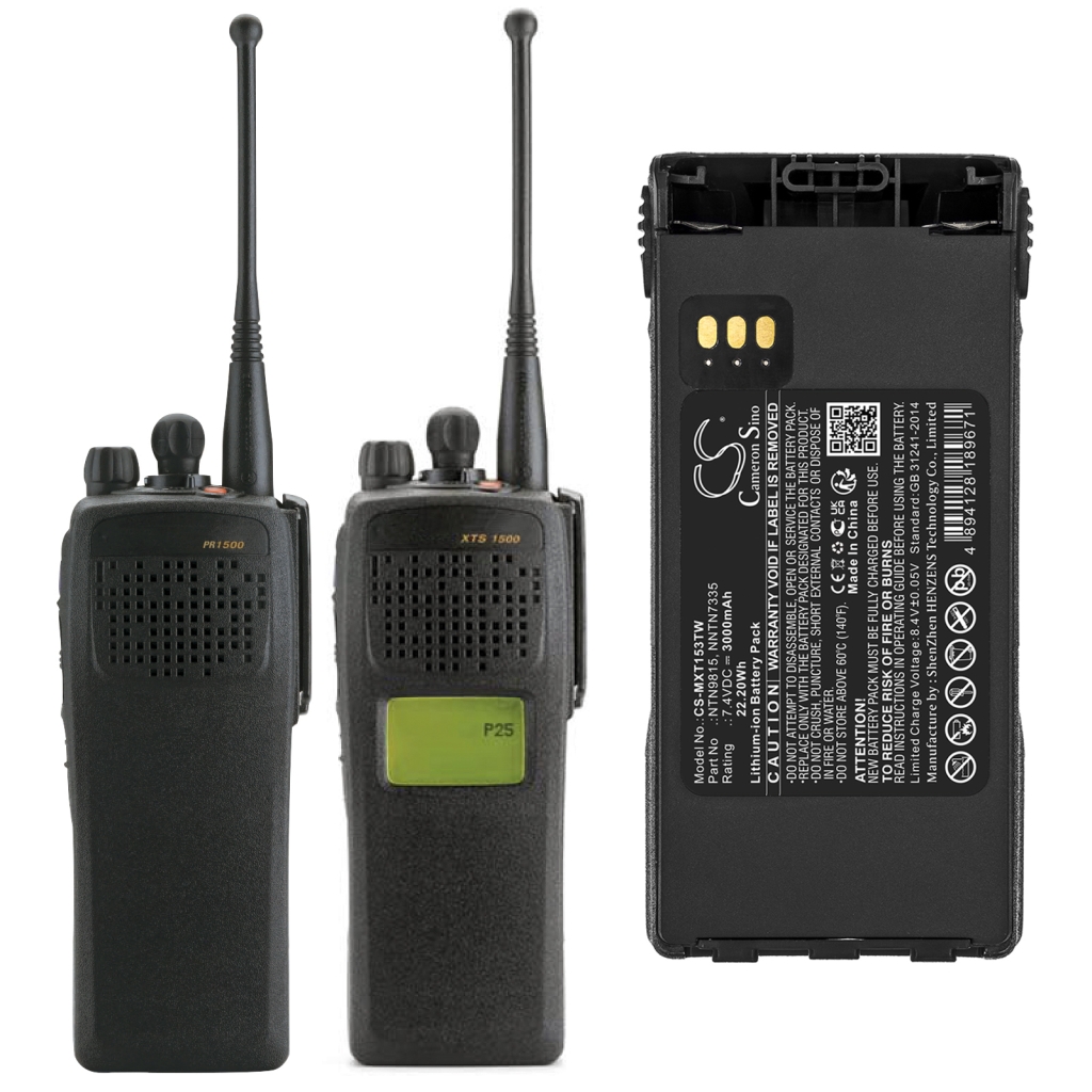 Kaksisuuntaisen radion akku Motorola CS-MXT153TW