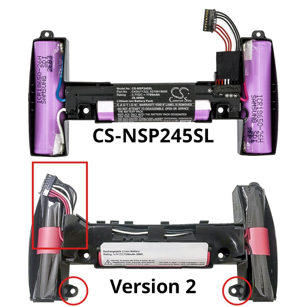 Pelien, PSP:n, NDS:n akku Nvidia CS-NSP245SL