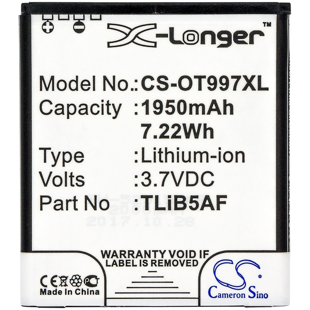 Matkapuhelimen akku BASE CS-OT997XL