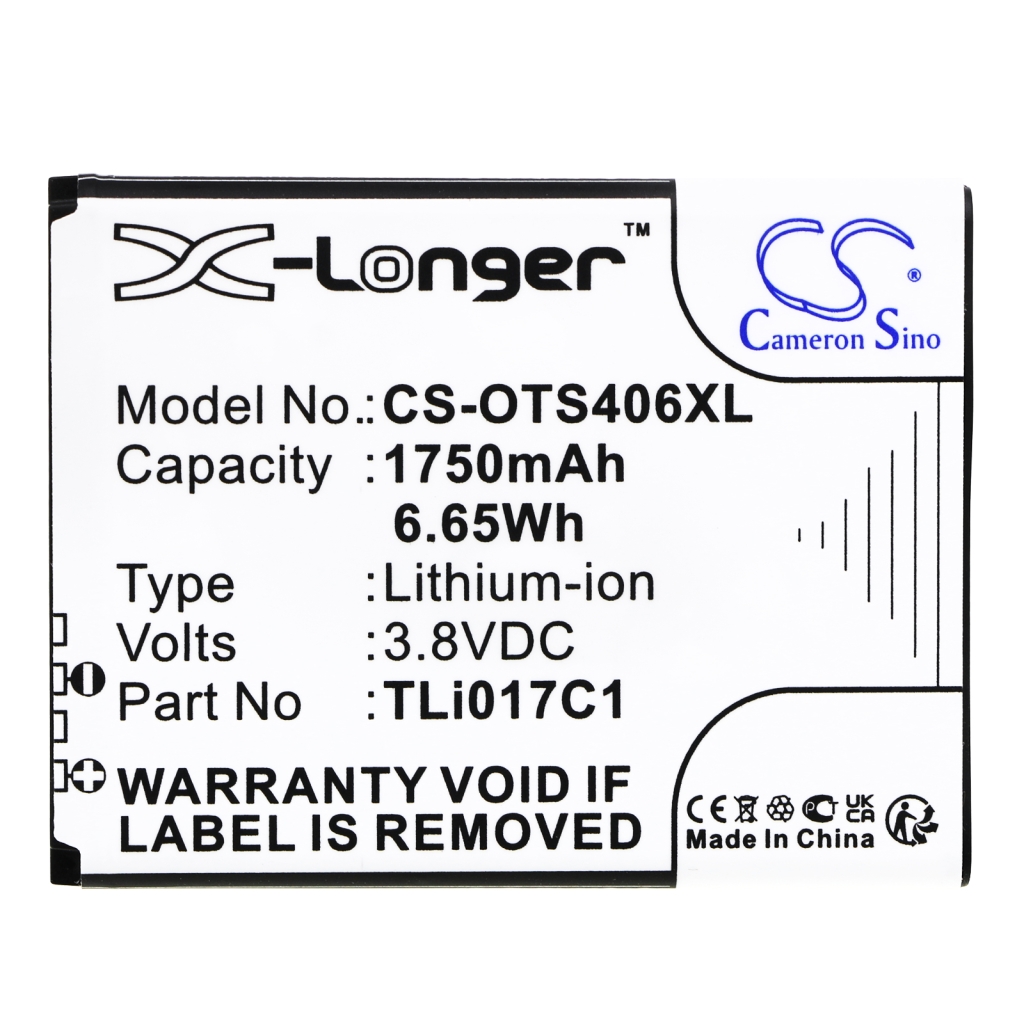 Matkapuhelimen akku Alcatel 4058R (CS-OTS406XL)