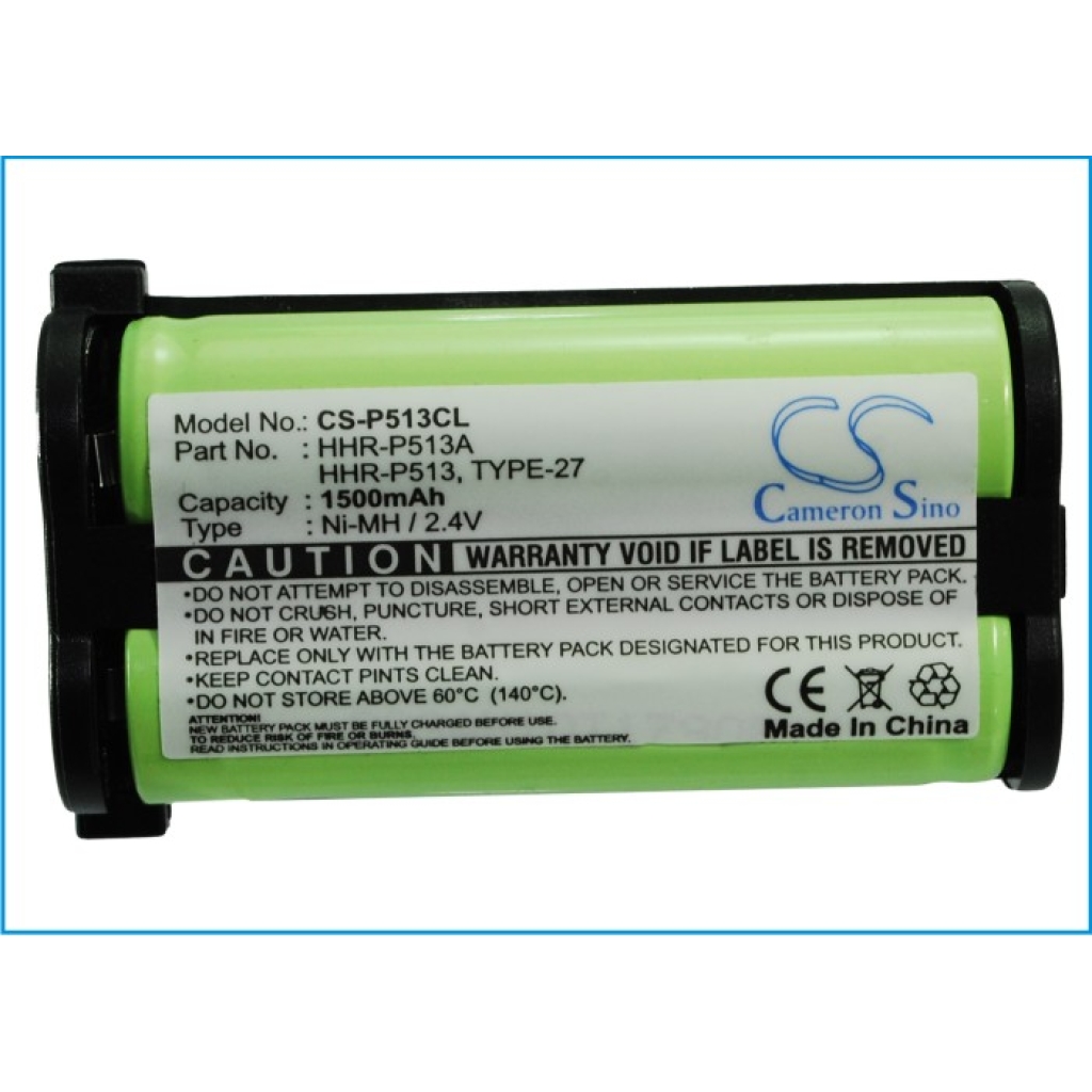 Langattoman puhelimen akku Panasonic KX-TG2214 (CS-P513CL)