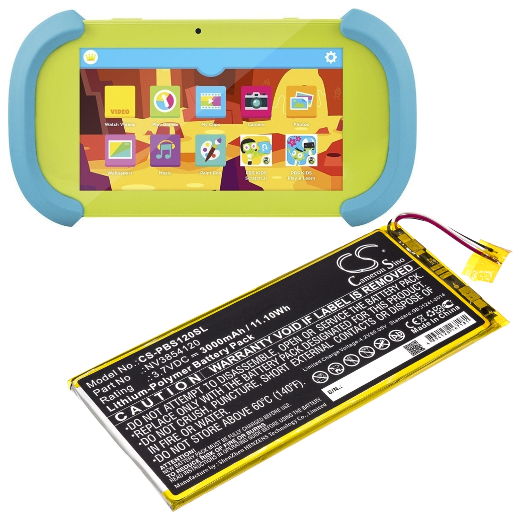 Tabletin akku Pbs KIDS 7";_Pad_(CS-PBS120SL)=