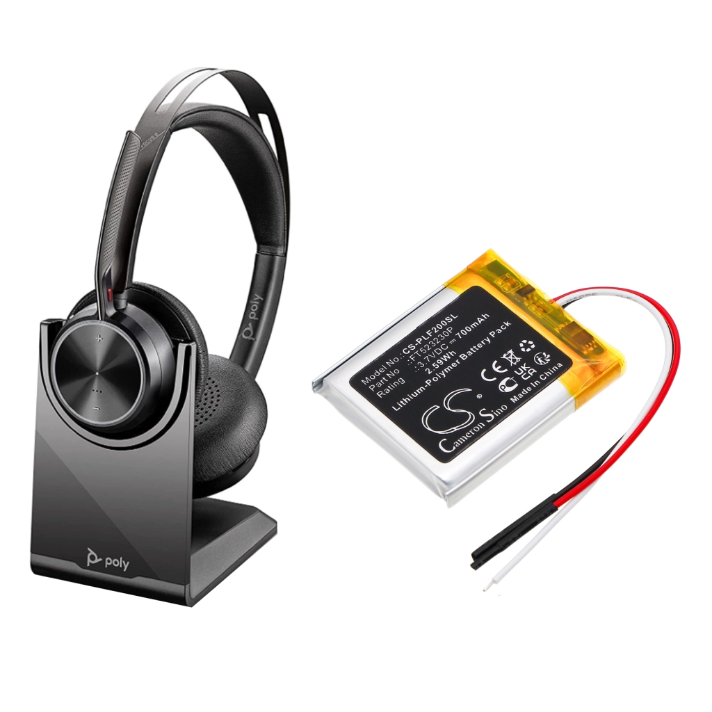 Langattoman kuulokkeen akku Plantronics CS-PLF200SL