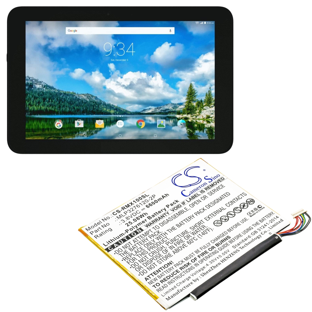 Tabletin akku Verizon Ellipsis 10 (CS-RMX100SL)