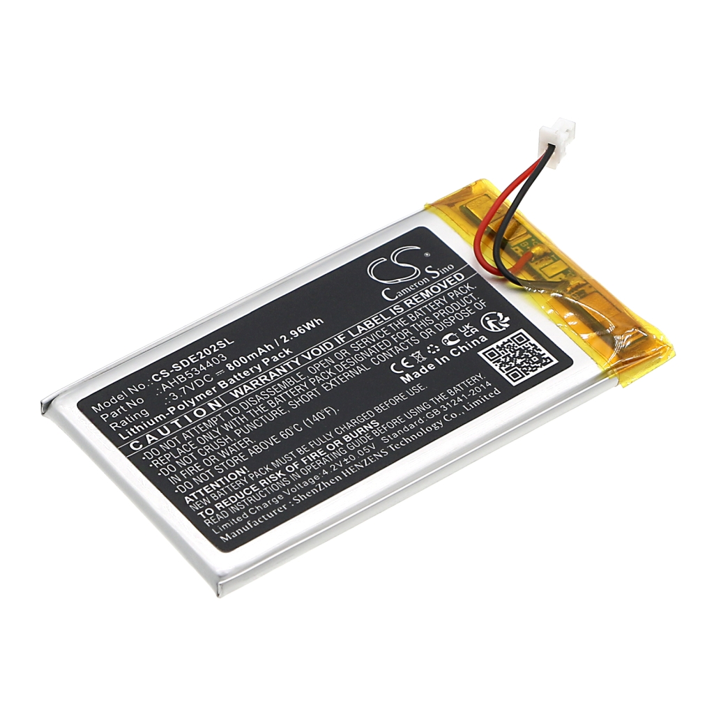 Akut Audio device batteries CS-SDE202SL