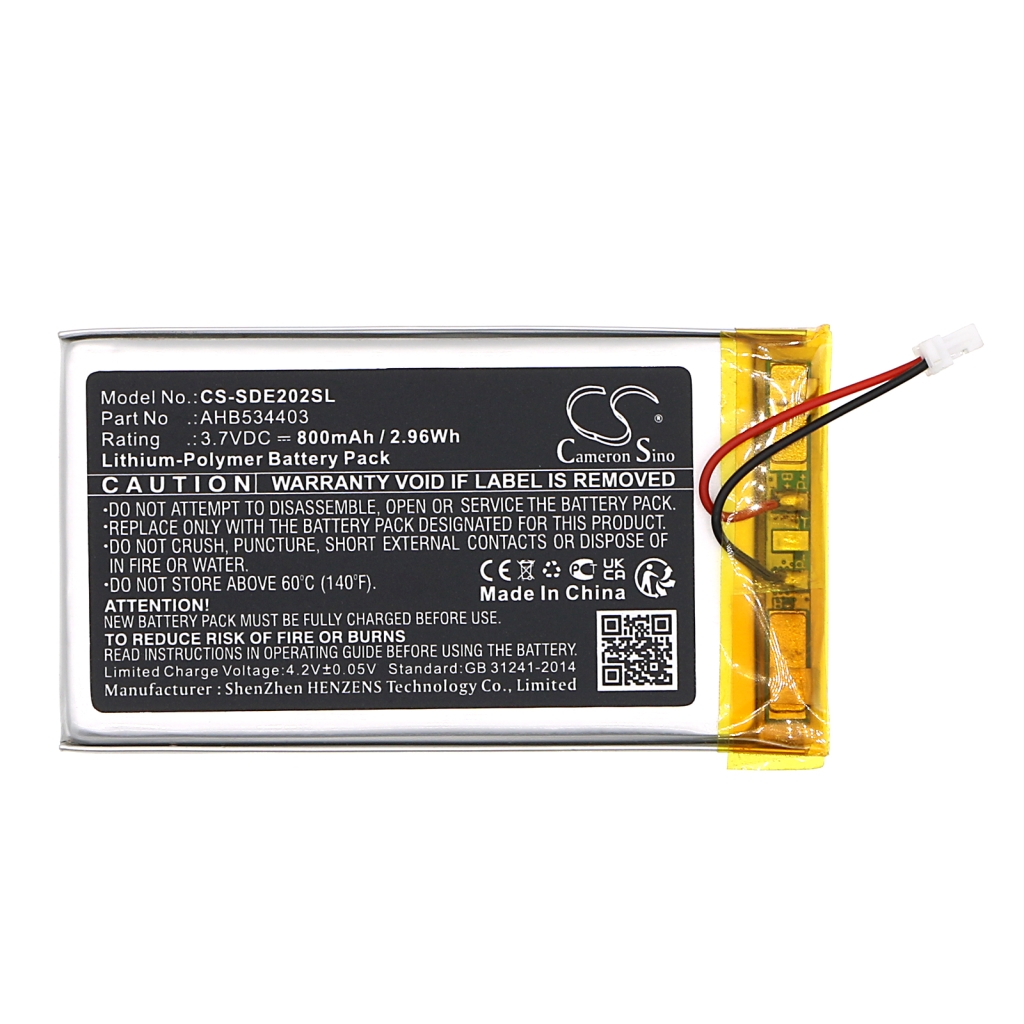 Akut Audio device batteries CS-SDE202SL