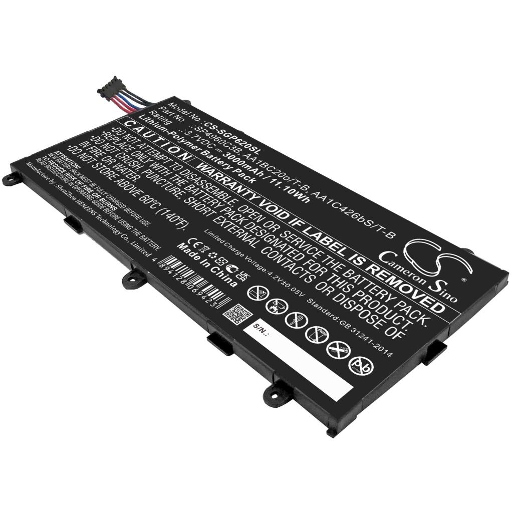 Tabletin akku Samsung GT-P3113TSSXAR (CS-SGP620SL)