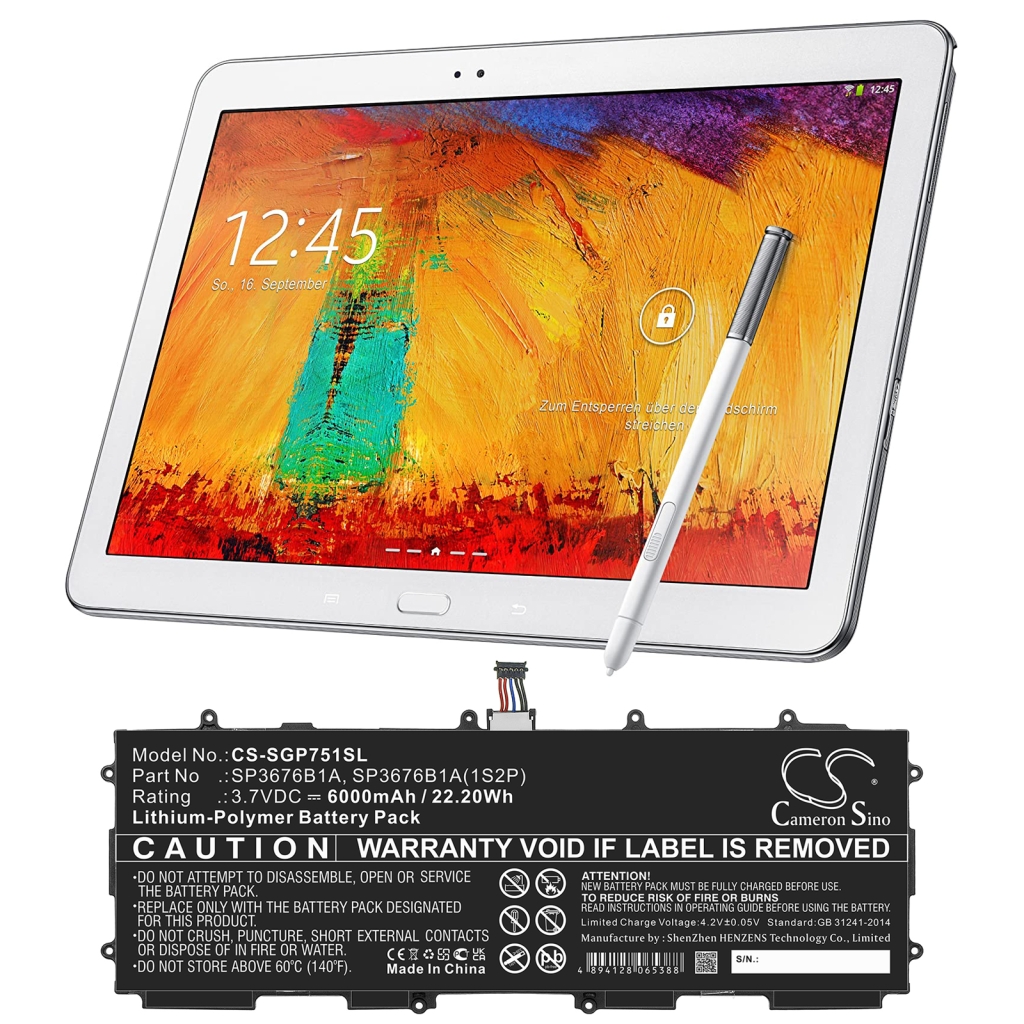 Tabletin akku Samsung Galaxy Tab 2 10.1 (CS-SGP751SL)