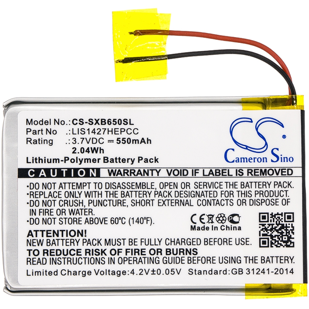 Langattoman kuulokkeen akku Sony NWZ-E464 (CS-SXB650SL)