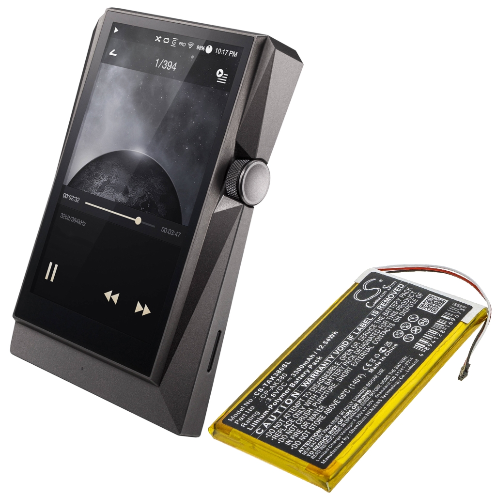 MP3, MP4, PMP-akku Astell&kern CS-TAK380SL