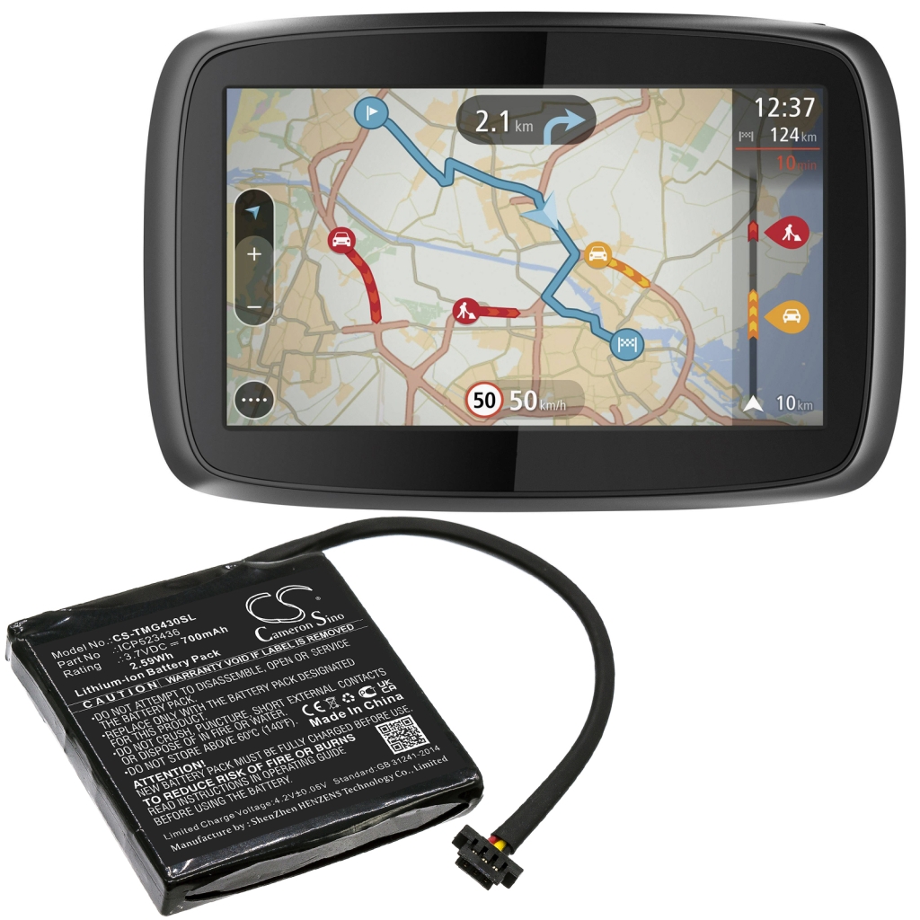 GPS, Navigaattorin akku TomTom CS-TMG430SL