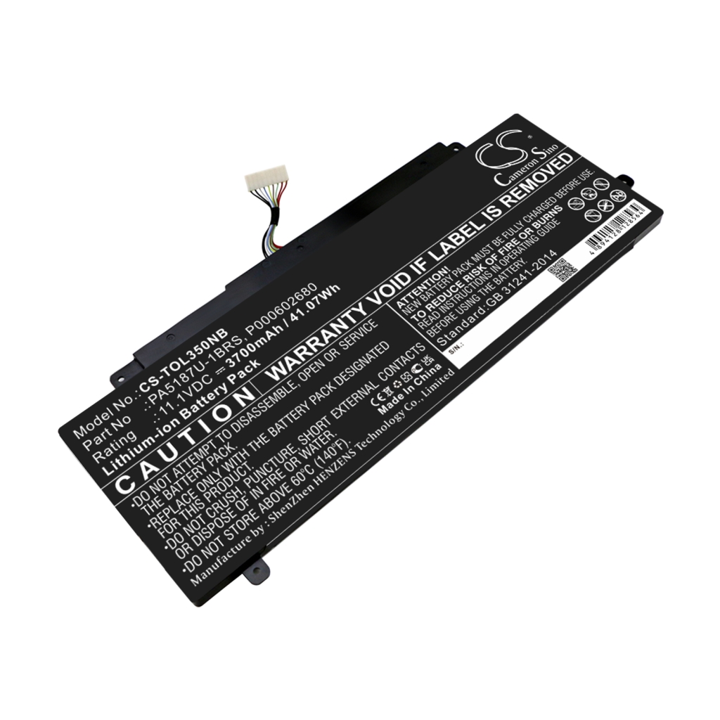 Yhteensopiva akun vaihto Toshiba P000602680,PA5187U-1BRS