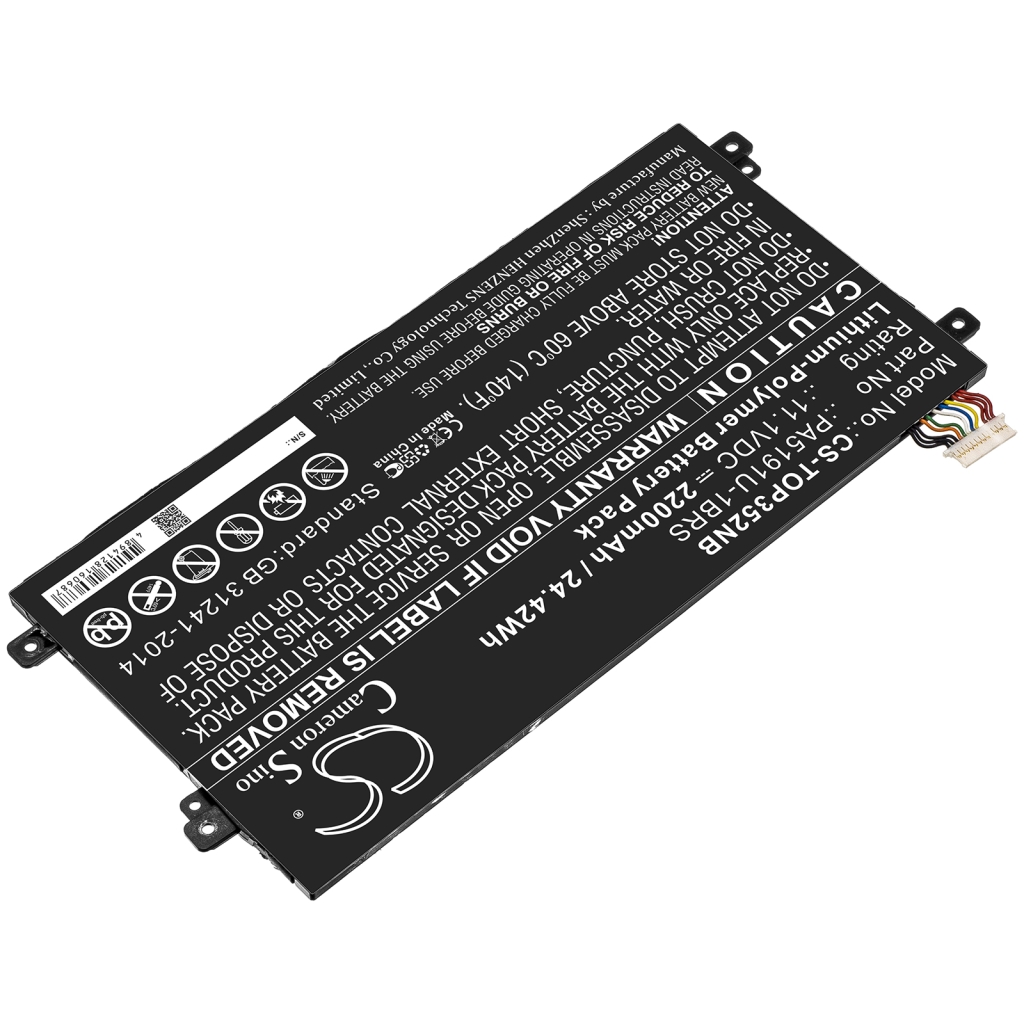 Yhteensopiva akun vaihto Toshiba PA5191U-1BRS