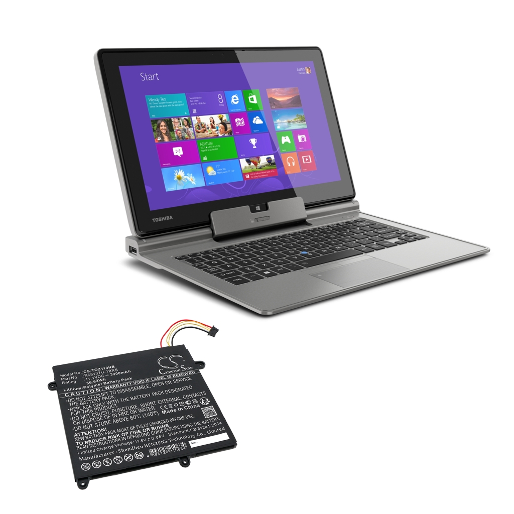 Yhteensopiva akun vaihto Toshiba PA5137U-1BRS