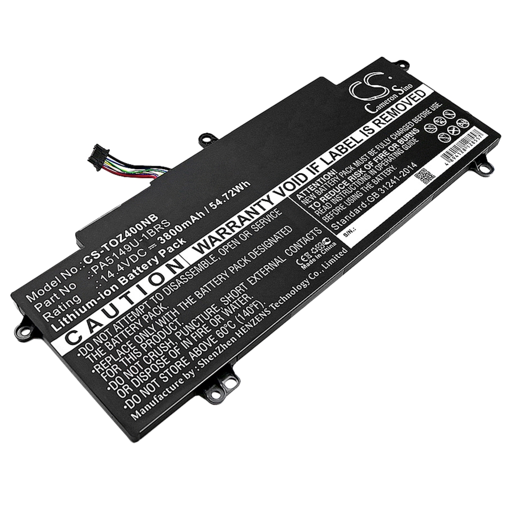 Yhteensopiva akun vaihto Toshiba PA5149U-1BRS