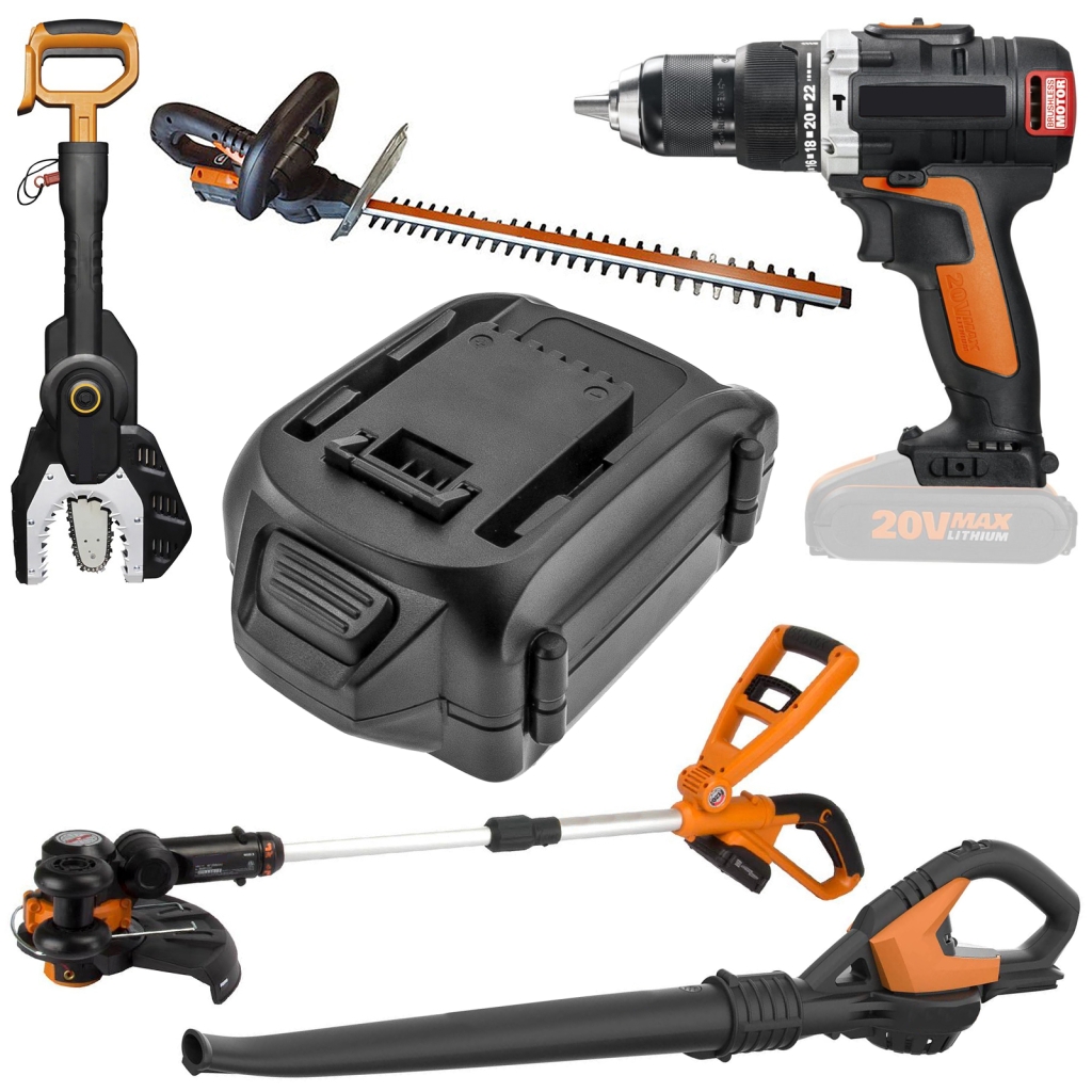 Worx 20V 10" Cordless Chainsaw and TURBINE Blower Combo Kit