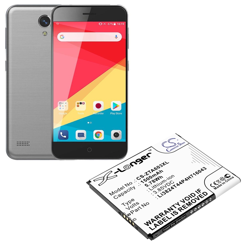 Matkapuhelimen akku ZTE Blade A520 (CS-ZTA603XL)